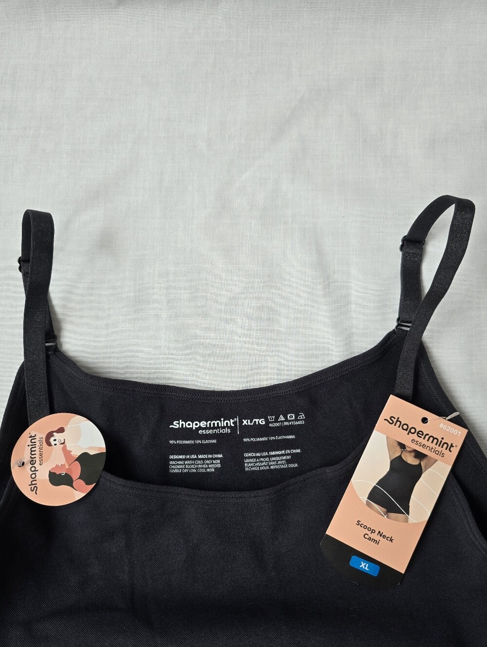 Shapermint▪️Essentials All Day Everyday Scoop Neck Camisole w/ Adjustable Straps - Picture 3 of 12